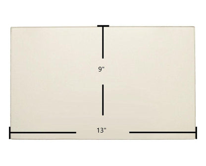Ceramic Replacement Glass for Consolidated Dutchwest Ceramic Glass Panel - 13" x 9"