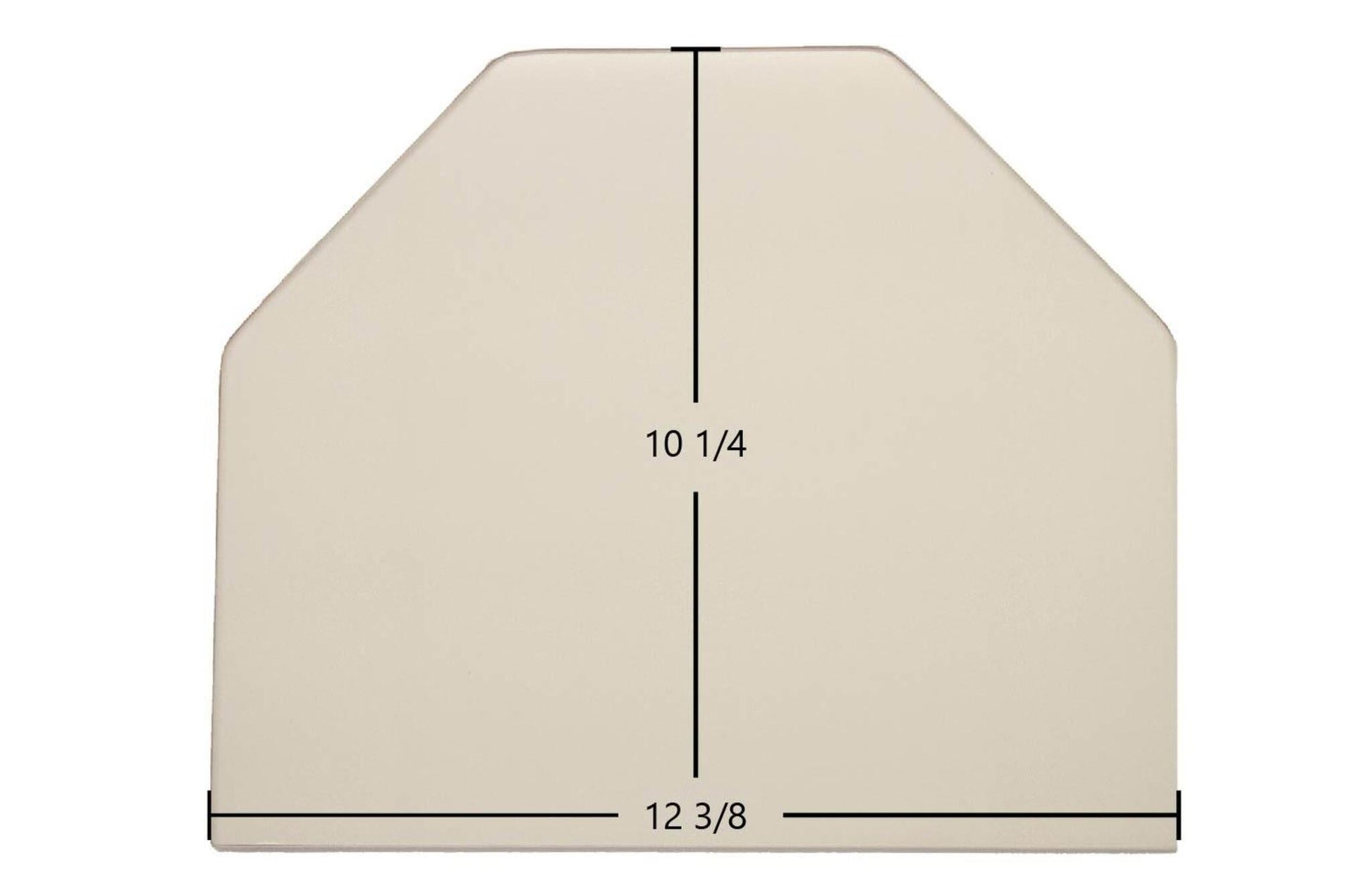 Ceramic Replacement Glass for Consolidated Dutchwest Large #2461 Archtop Ceramic Glass Panel - 12 3/8" x 10 1/4" Archtop