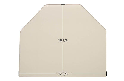 Ceramic Replacement Glass for Consolidated Dutchwest Large #2461 Archtop Ceramic Glass Panel - 12 3/8" x 10 1/4" Archtop