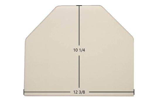Ceramic Replacement Glass for Consolidated Dutchwest Large #2461 Archtop Ceramic Glass Panel - 12 3/8" x 10 1/4" Archtop