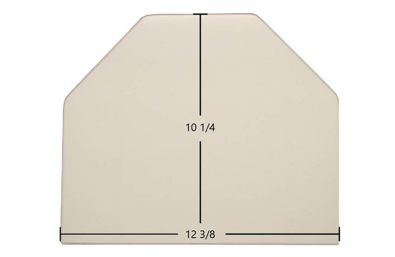 Ceramic Replacement Glass for Consolidated Dutchwest Large #2461 Archtop Ceramic Glass Panel - 12 3/8" x 10 1/4" Archtop