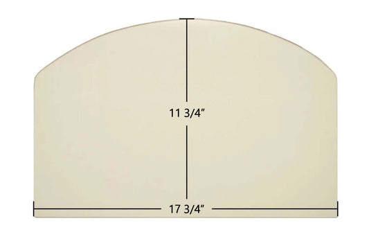 Ceramic Replacement Glass for Consolidated Dutchwest Large #2479 Non-Cat Archtop Ceramic Glass Panel - 17 3/4" x 11 3/4" Archtop