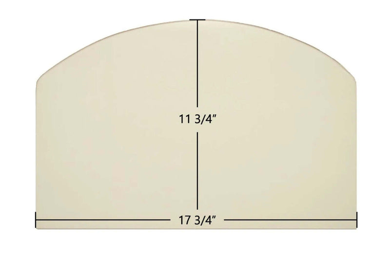 Ceramic Replacement Glass for Consolidated Dutchwest Large #2479 Non-Cat Archtop Ceramic Glass Panel - 17 3/4" x 11 3/4" Archtop