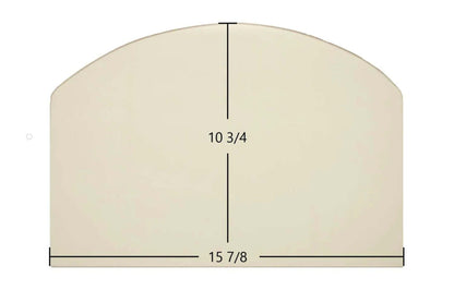 Ceramic Replacement Glass for Consolidated Dutchwest Medium #2478 Non-Cat Archtop Ceramic Glass Panel - 15 7/8" x 10 3/4" Archtop