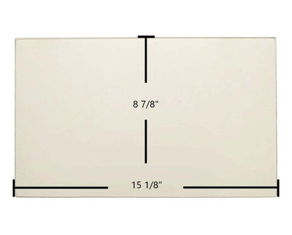 Ceramic Replacement Glass for Consolidated Dutchwest Sequoia 2160 / 455 / 455C Ceramic Glass Panel - 15 1/8" x 8 7/8"