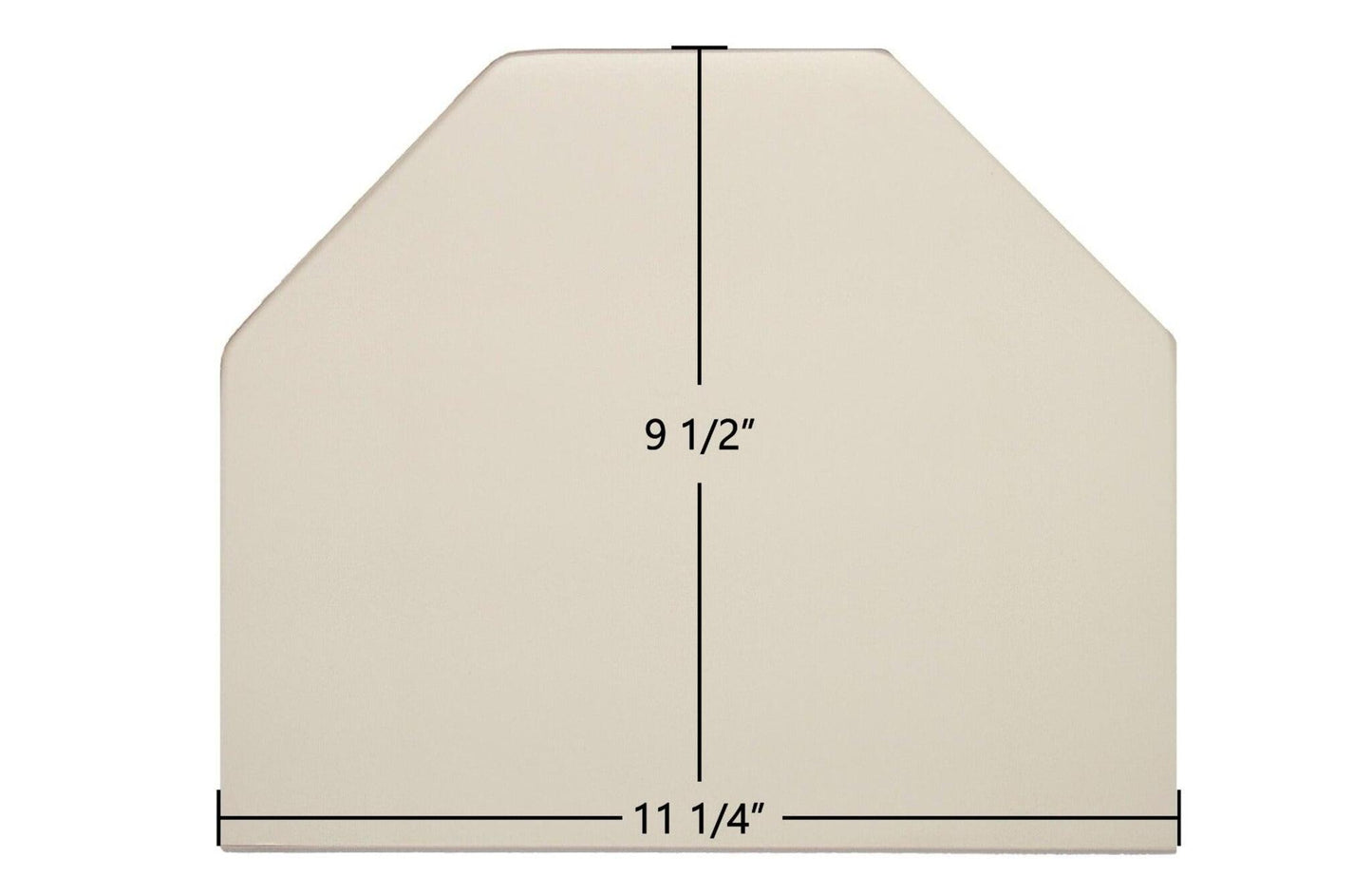 Ceramic Replacement Glass for Consolidated Dutchwest Small #2460 Archtop Ceramic Glass Panel - 11 1/4" x 9 1/2" Archtop