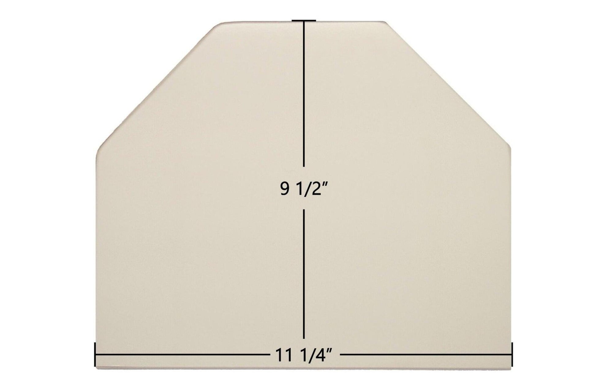 Ceramic Replacement Glass for Consolidated Dutchwest Small #2460 Archtop Ceramic Glass Panel - 11 1/4" x 9 1/2" Archtop
