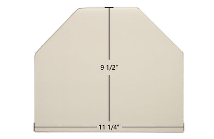 Ceramic Replacement Glass for Consolidated Dutchwest Small #2460 Archtop Ceramic Glass Panel - 11 1/4" x 9 1/2" Archtop
