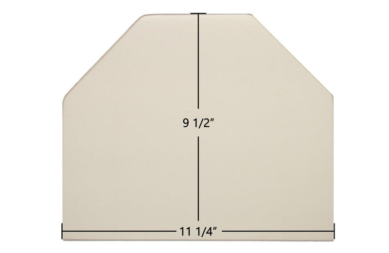 Ceramic Replacement Glass for Consolidated Dutchwest Small #2460 Archtop Ceramic Glass Panel - 11 1/4" x 9 1/2" Archtop