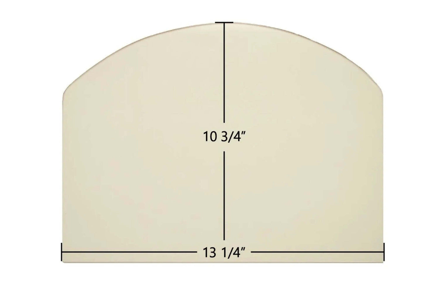 Ceramic Replacement Glass for Consolidated Dutchwest Small #2477 Non-Cat Archtop Ceramic Glass Panel - 13 1/4" x 10 3/4" Archtop