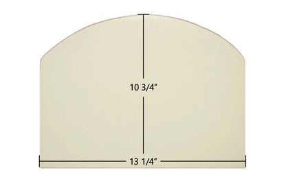 Ceramic Replacement Glass for Consolidated Dutchwest Small #2477 Non-Cat Archtop Ceramic Glass Panel - 13 1/4" x 10 3/4" Archtop
