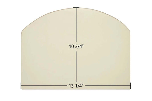 Ceramic Replacement Glass for Consolidated Dutchwest Small #2477 Non-Cat Archtop Ceramic Glass Panel - 13 1/4" x 10 3/4" Archtop