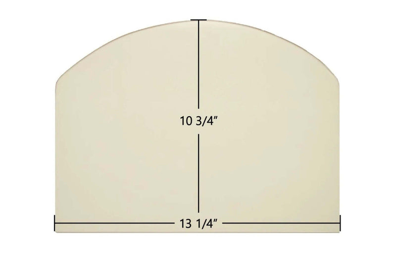 Ceramic Replacement Glass for Consolidated Dutchwest Small #2477 Non-Cat Archtop Ceramic Glass Panel - 13 1/4" x 10 3/4" Archtop