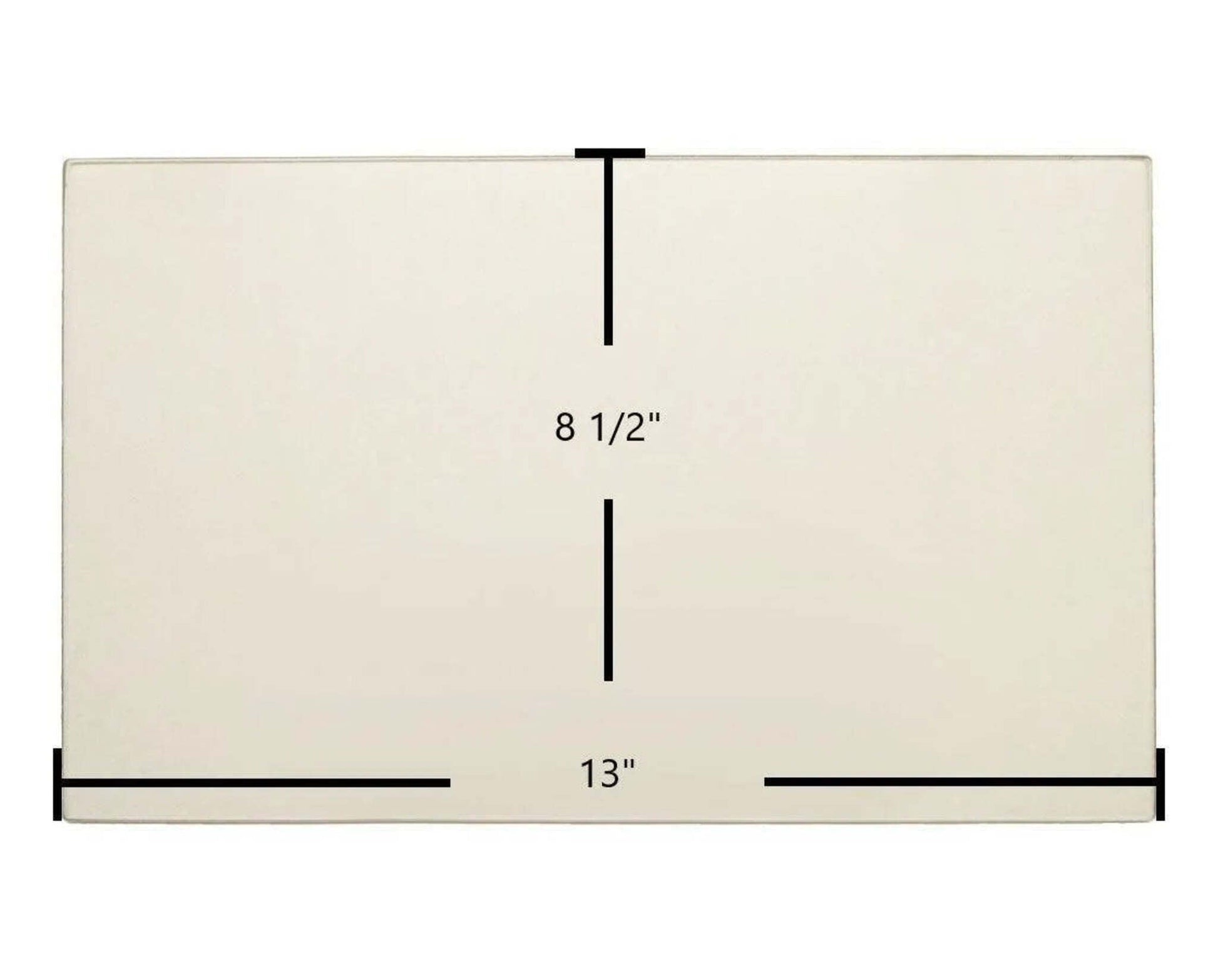 Ceramic Replacement Glass for Consolidated Dutchwest Steel 244 / 247001 Ceramic Glass Panel - 13" x 8 1/2"