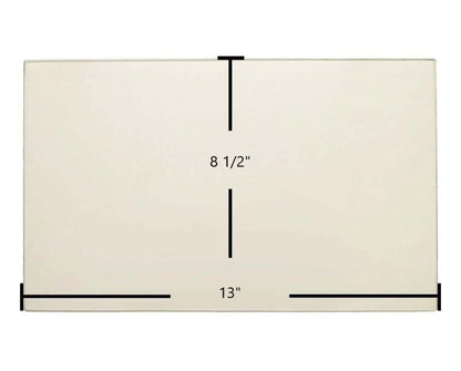 Ceramic Replacement Glass for Consolidated Dutchwest Steel 244 / 247001 Ceramic Glass Panel - 13" x 8 1/2"
