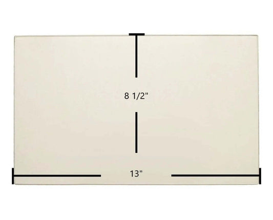 Ceramic Replacement Glass for Consolidated Dutchwest Steel 244 / 247001 Ceramic Glass Panel - 13" x 8 1/2"