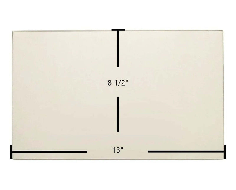 Ceramic Replacement Glass for Consolidated Dutchwest Steel 244 / 247001 Ceramic Glass Panel - 13" x 8 1/2"