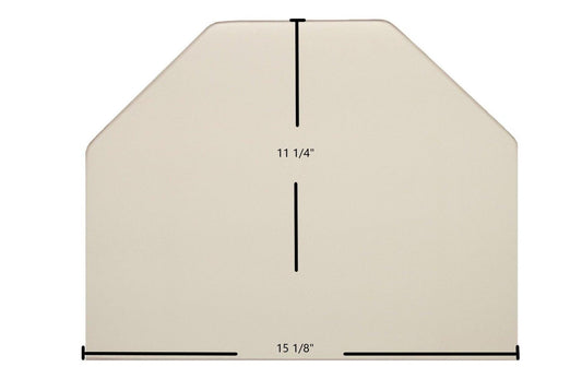 Ceramic Replacement Glass for Consolidated Dutchwest X-Large #2462 Cat Archtop Ceramic Glass Panel - 15 1/8" x 11 1/4" Archtop