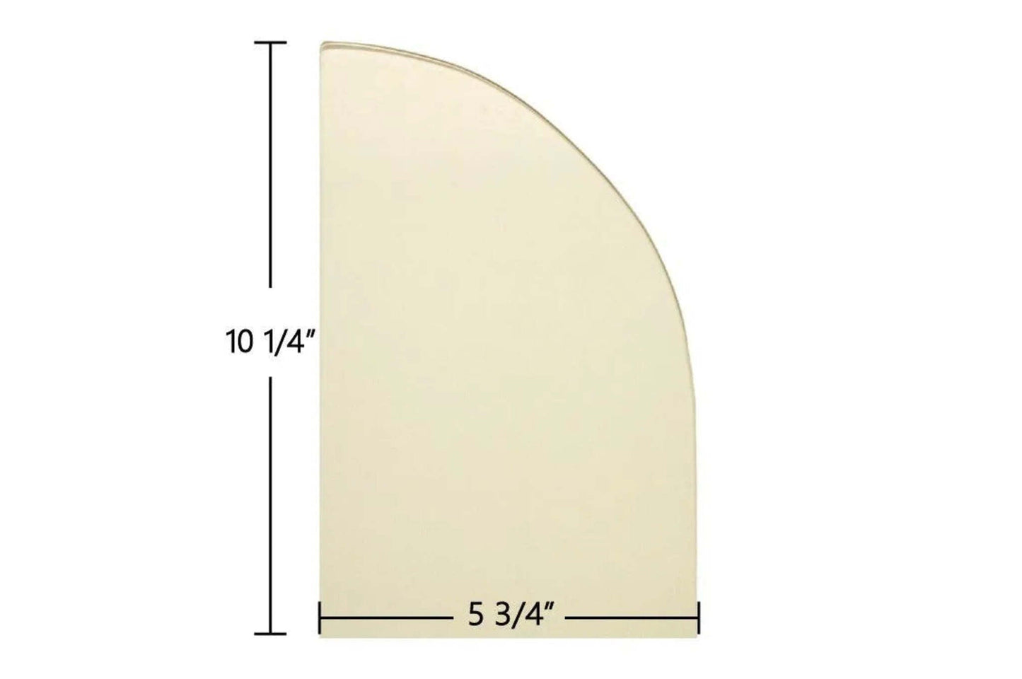 Ceramic Replacement Glass for Consolidated Dutchwest X-Large Convection 2184 / FA288ccL Archtop Door Glass - 5 3/4" x 10 1/4" Archtop