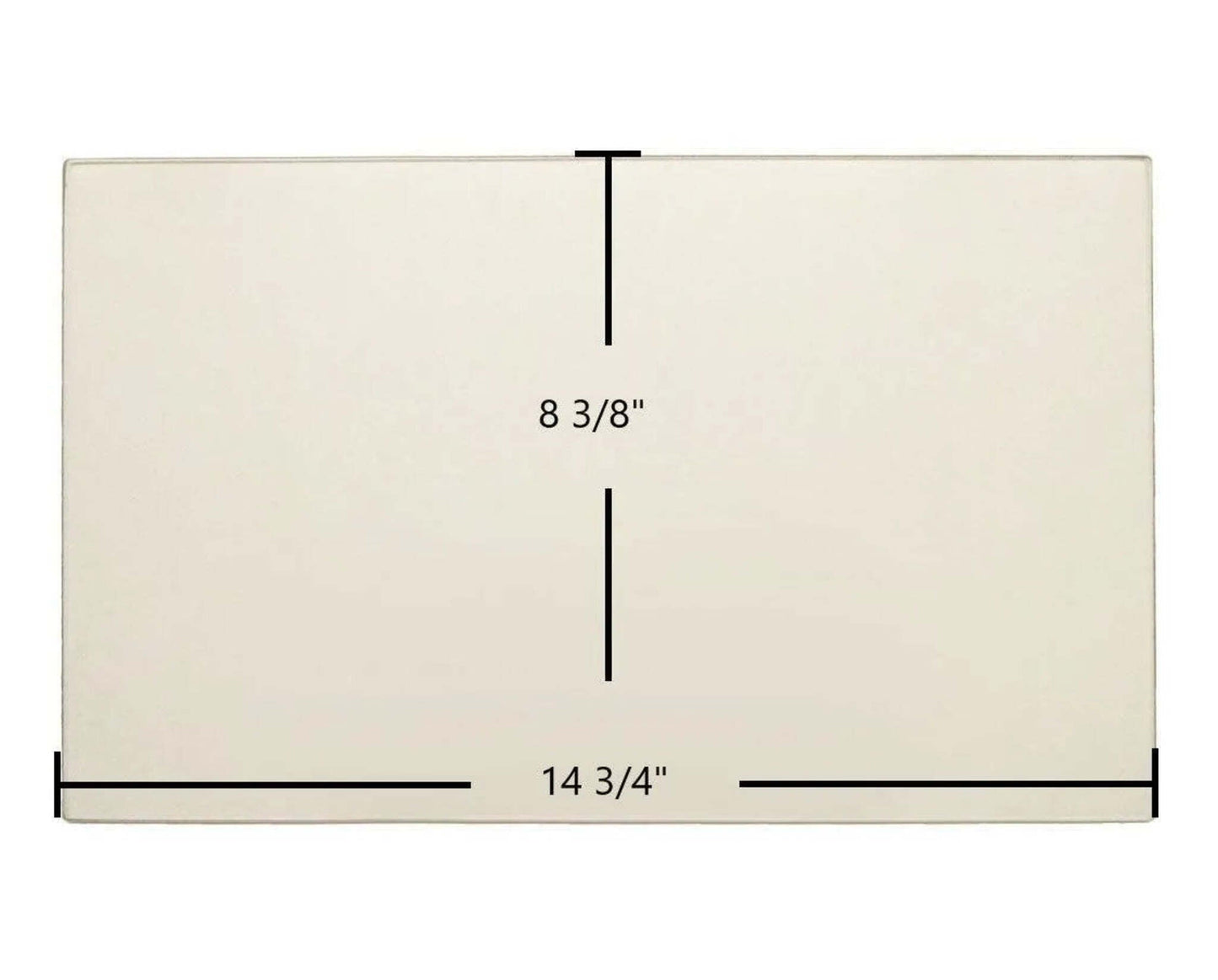 Ceramic Replacement Glass for Country Comfort CC200 Ceramic Glass Panel - 14 3/4" x 8 3/8"