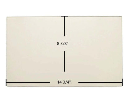 Ceramic Replacement Glass for Country Comfort CC200 Ceramic Glass Panel - 14 3/4" x 8 3/8"