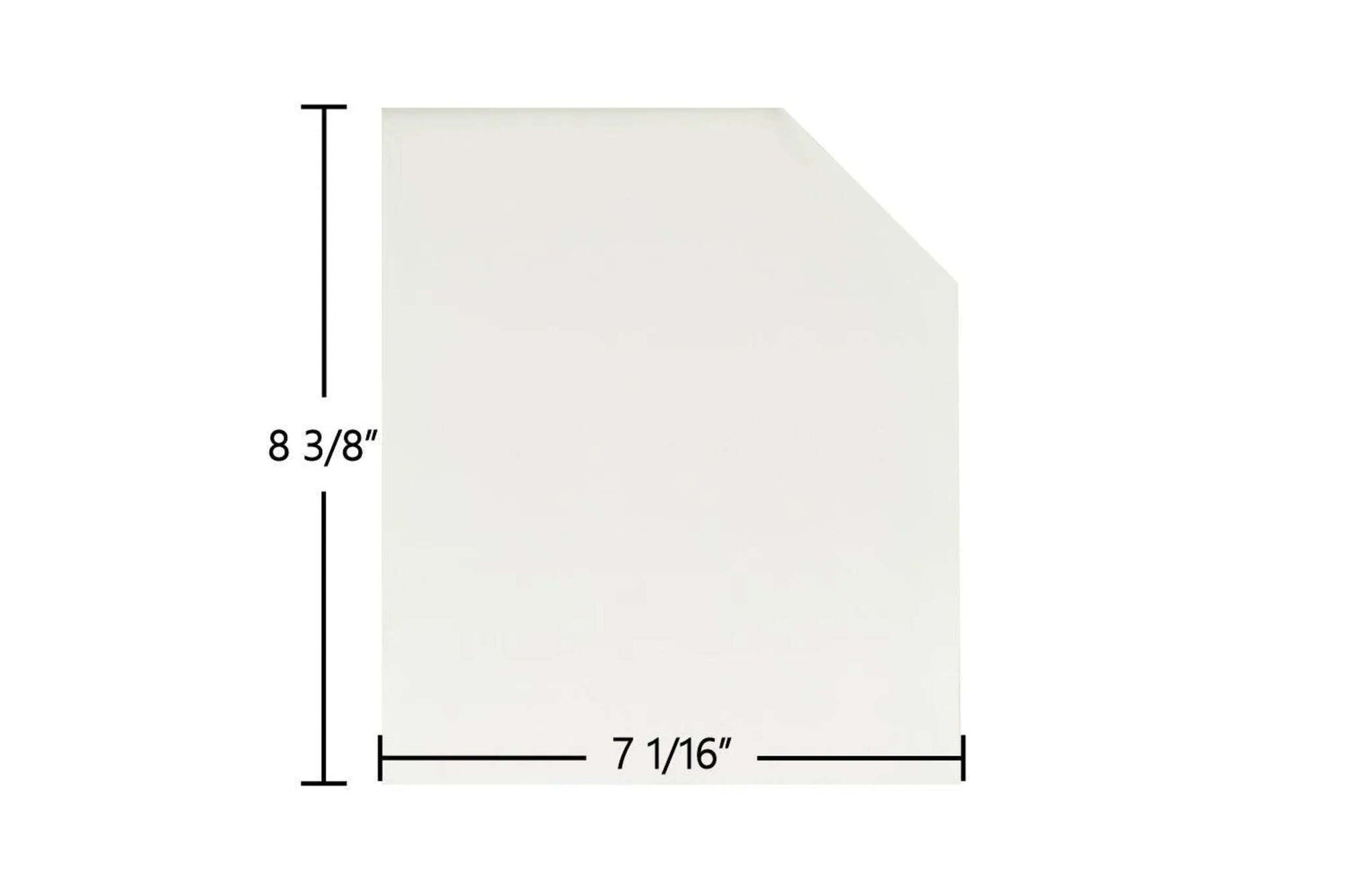 Ceramic Replacement Glass for Country Comfort Insert Ceramic Glass Panel - 7 1/16" x 8 3/8"
