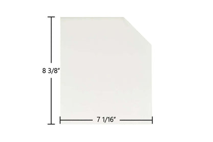 Ceramic Replacement Glass for Country Comfort Insert Ceramic Glass Panel - 7 1/16" x 8 3/8"