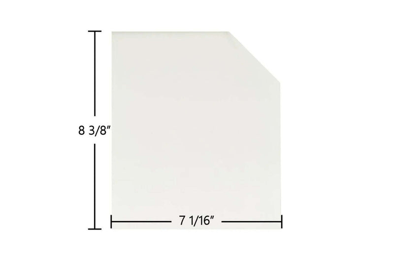 Ceramic Replacement Glass for Country Comfort Insert Ceramic Glass Panel - 7 1/16" x 8 3/8"