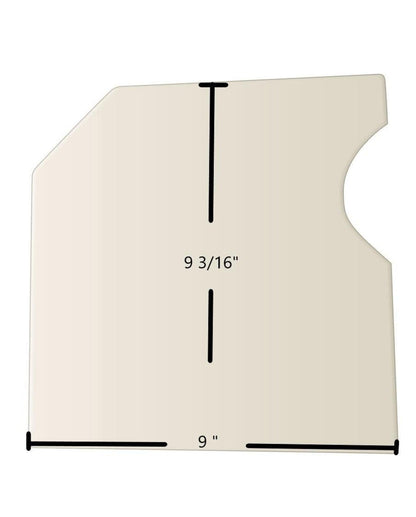 Ceramic Replacement Glass for Country Double Door Ceramic Glass Panel - 9" x 9 3/16"