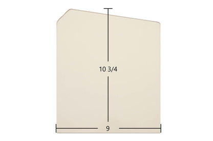 Ceramic Replacement Glass for Country Flame B / E1 / M Double Door Ceramic Glass Panel - 9" x 10 3/4"