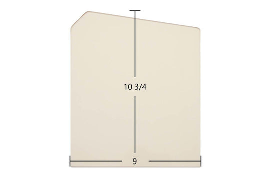 Ceramic Replacement Glass for Country Flame B / E1 / M Double Door Ceramic Glass Panel - 9" x 10 3/4"