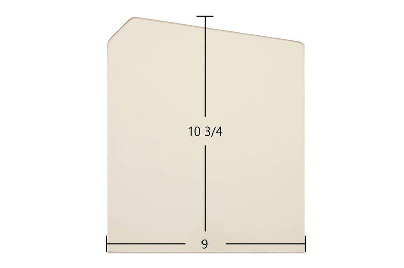 Ceramic Replacement Glass for Country Flame B / E1 / M Double Door Ceramic Glass Panel - 9" x 10 3/4"