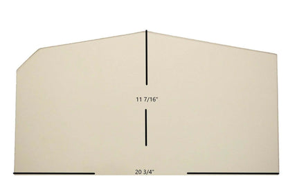 Ceramic Replacement Glass for Country Flame BBF / B / E1 / SD-1 / B-1 / B-6 Archtop Ceramic Glass Panel - 20 3/4" x 11 7/16" Archtop