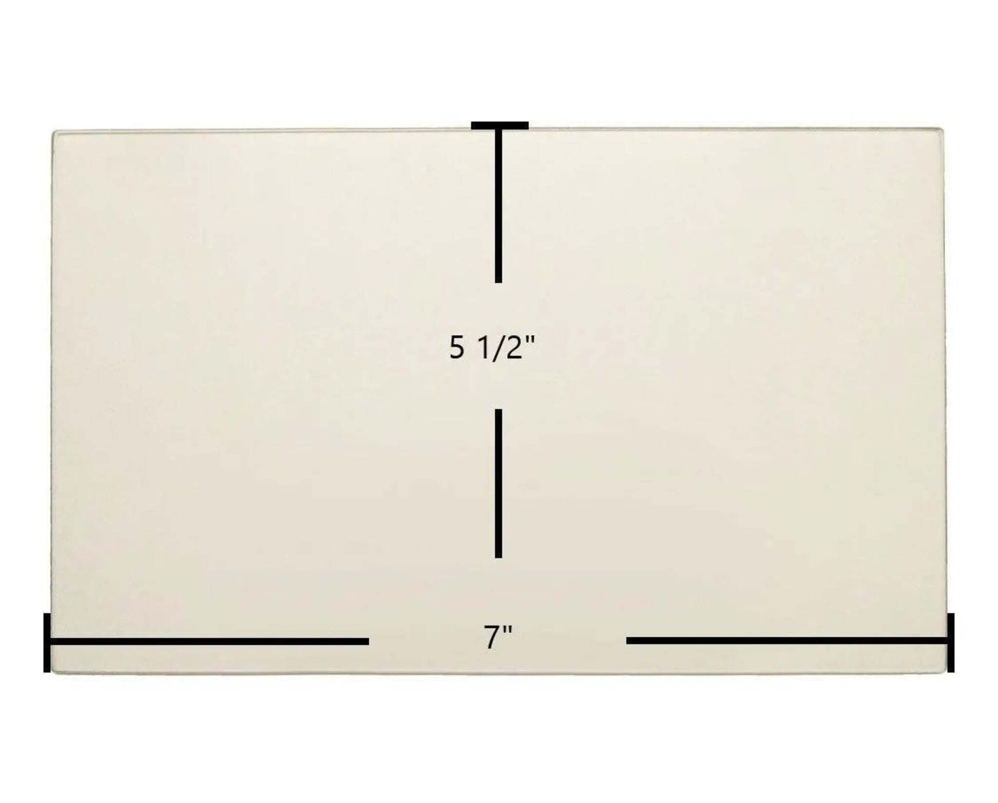 Ceramic Replacement Glass for Country Flame Double Door Ceramic Glass Panel - 5 1/2" x 7"