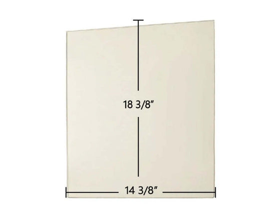 Ceramic Replacement Glass for Country Flame FPD 500 / Inglenook / IWZC-02 Ceramic Glass Panel - 18 3/8" x 14 3/8"