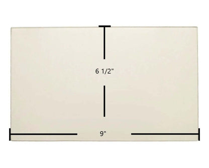 Ceramic Replacement Glass for Country Flame Ceramic Glass Panel - 9" x 6 1/2"