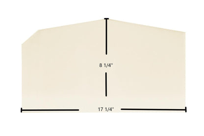 Ceramic Replacement Glass for Country Flame R / SBF / SD-1 / C2 / O2 / R6 Archtop Ceramic Glass Panel - 17 1/4" x 8 1/4" Archtop
