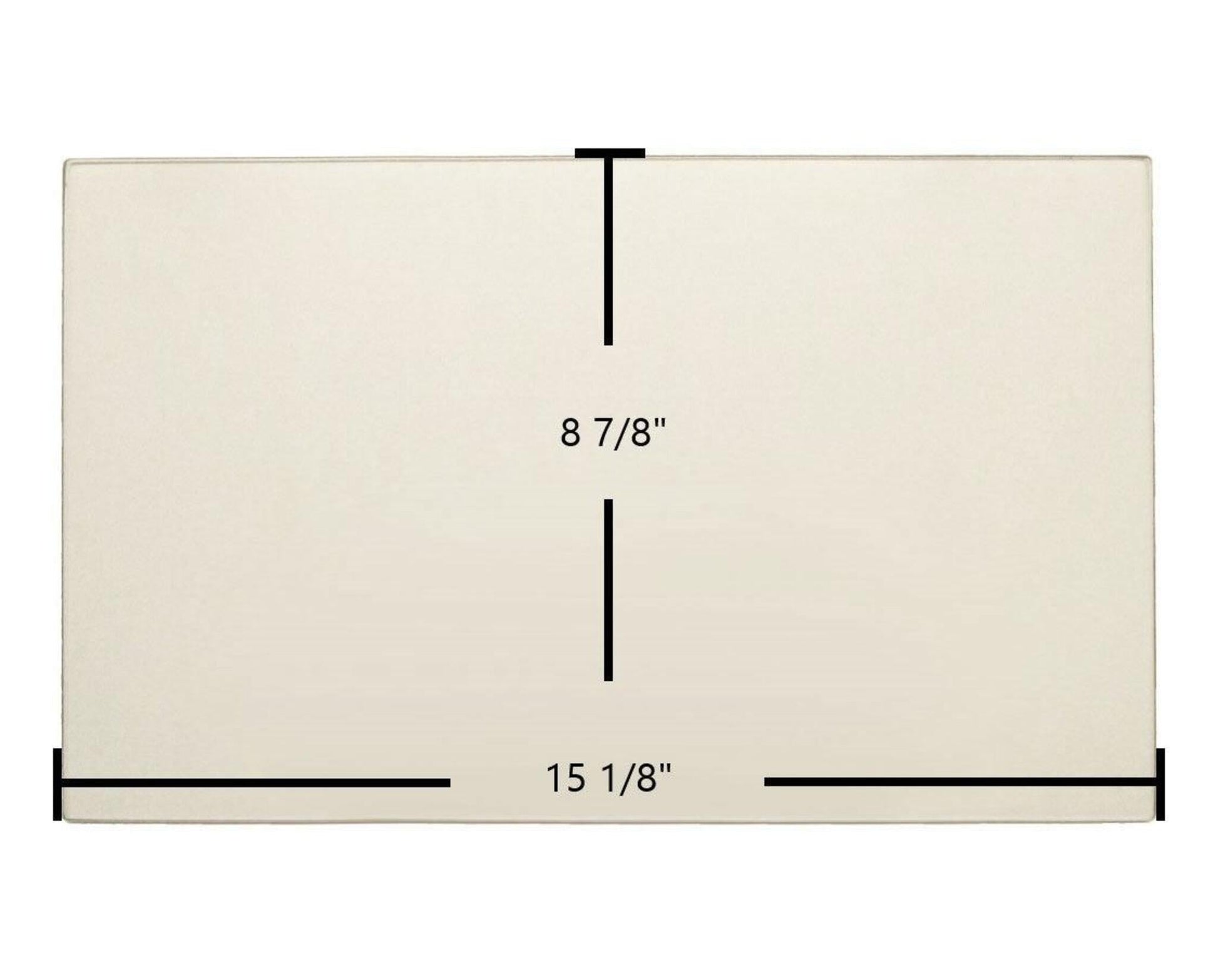 Ceramic Replacement Glass for Country Flame Sequoia 2160 / FA 455 Ceramic Glass Panel - 15 1/8" x 8 7/8"