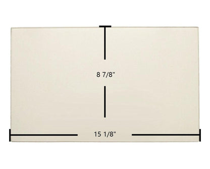 Ceramic Replacement Glass for Country Flame Sequoia 2160 / FA 455 Ceramic Glass Panel - 15 1/8" x 8 7/8"