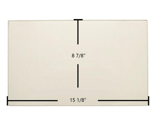 Ceramic Replacement Glass for Country Flame Sequoia 2160 / FA 455 Ceramic Glass Panel - 15 1/8" x 8 7/8"