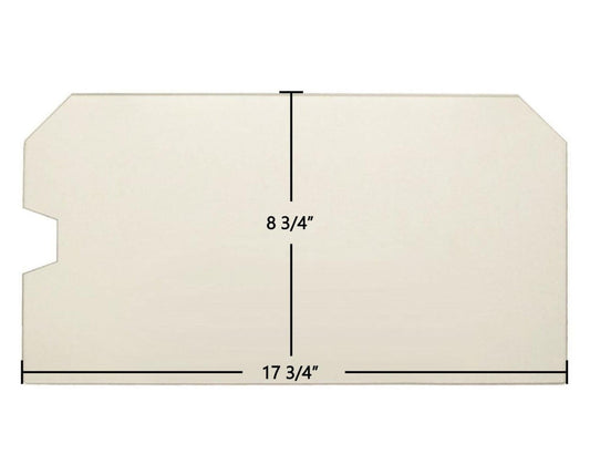 Ceramic Replacement Glass for Country Performer C210 / CA210 & Striker C160 / CA160 / S / SA / SS / ST 210 Ceramic Glass Panel - 17 3/4" x 8 3/4"