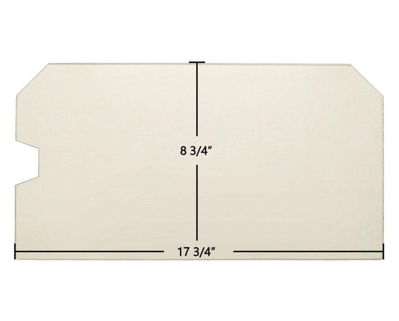 Ceramic Replacement Glass for Country Performer C210 / CA210 & Striker C160 / CA160 / S / SA / SS / ST 210 Ceramic Glass Panel - 17 3/4" x 8 3/4"