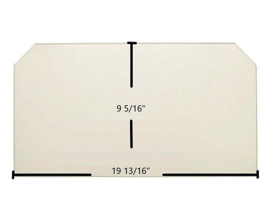 Ceramic Replacement Glass for Country Performer C210 / CA210 Ceramic Glass Panel - 19 13/16" x 9 5/16"