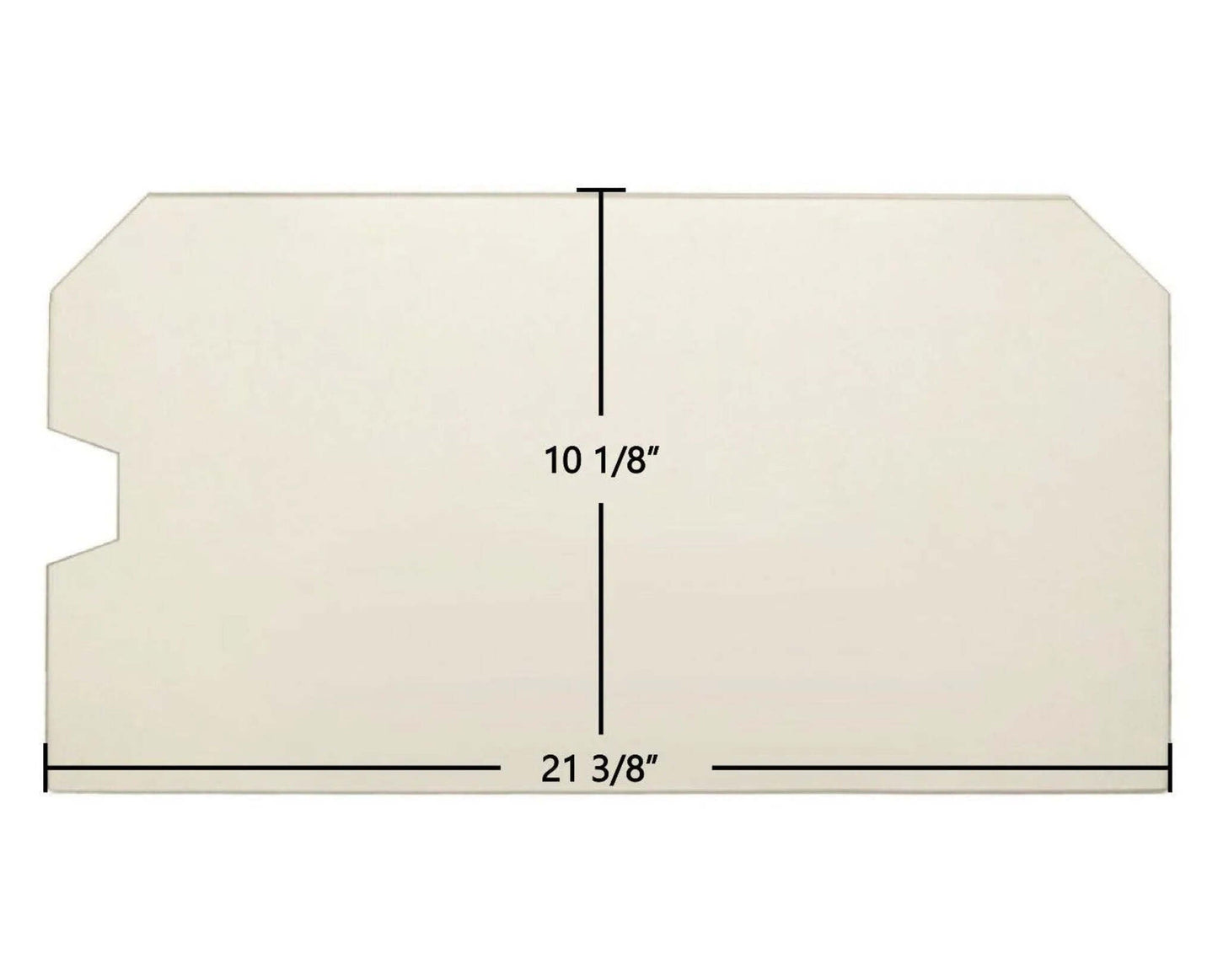 Ceramic Replacement Glass for Country Legacy & Canyon Series Ceramic Glass Panel - 21 3/8" x 10 1/8"