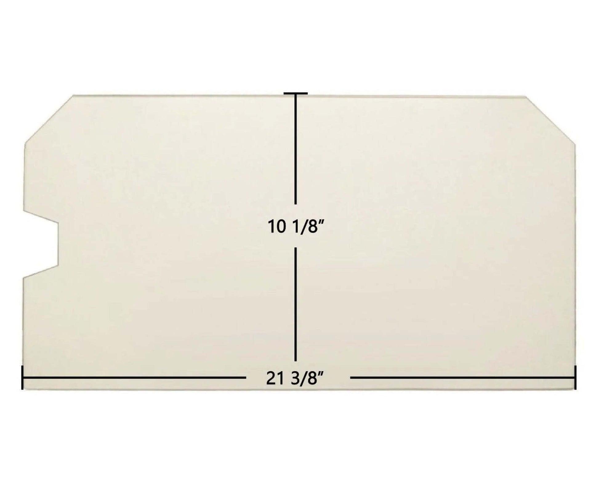 Ceramic Replacement Glass for Country Legacy & Canyon Series Ceramic Glass Panel - 21 3/8" x 10 1/8"