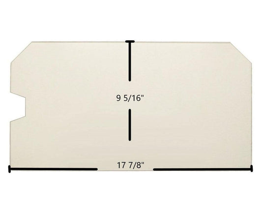 Ceramic Replacement Glass for Country Striker & Performer Series Ceramic Glass Panel - 17 7/8" x 9 5/16"