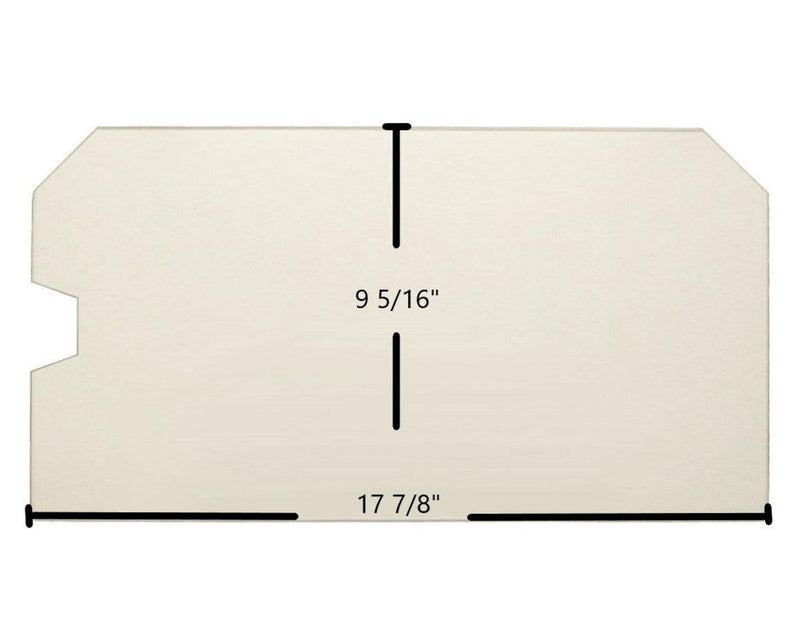Ceramic Replacement Glass for Country Striker & Performer Series Ceramic Glass Panel - 17 7/8" x 9 5/16"