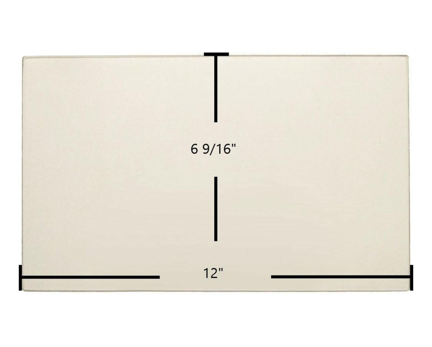 Ceramic Replacement Glass for Craft 4426 Ceramic Glass Panel - 12" x 6 9/16"