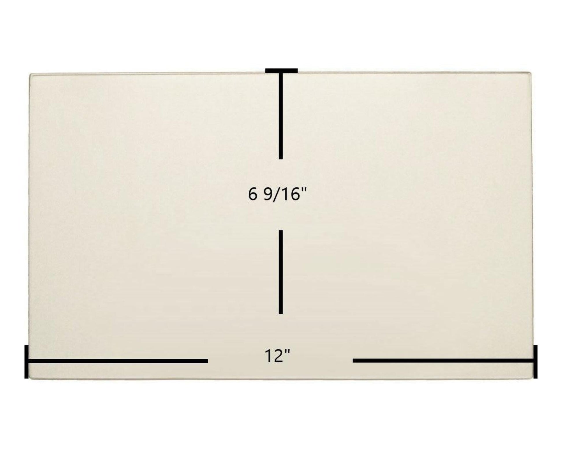 Ceramic Replacement Glass for Craft 4426 Ceramic Glass Panel - 12" x 6 9/16"