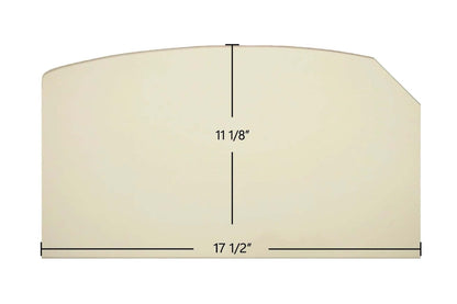 Ceramic Replacement Glass for Craft 4832 Archtop Ceramic Glass Panel - 17 1/2" x 11 1/8" Archtop